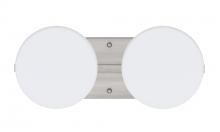  2WS-773807-LED-SN - Besa Wall Ciro Satin Nickel Opal Matte 2x5W LED