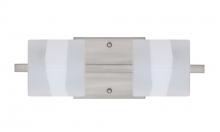  2WS-787399-LED-SN - Besa Wall Paolo Satin Nickel Opal Frost 2x50W G9