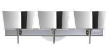  3SW-6773MR-CR - Besa Groove Wall 3SW Mirror-Frost Chrome 3x40W G9