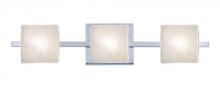  3WS-7873GL-LED-CR - Besa Wall Paolo Chrome Glitter 3x50W G9