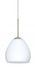  B-412207-SN - Besa Bolla Pendant For Multiport Canopy Satin Nickel Opal Matte 1x50W Candelabra