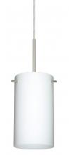  B-440407-MED-SN - Besa Stilo 7 Pendant For Multiport Canopy Satin Nickel Opal Matte 1x40W B10 Med