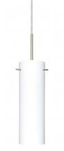  B-493007-SN - Besa Copa Pendant For Multiport Canopy Satin Nickel Opal Matte 1x50W Candelabra