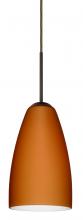  J-151180-BR - Besa Riva 9 Pendant For Multiport Canopy Bronze Amber Matte 1x75W Medium Base