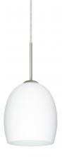  J-169707-SN - Besa Lucia Pendant For Multiport Canopy Satin Nickel Opal Matte 1x75W Medium Base