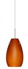  J-412680-LED-SN - Besa Pera 9 LED Pendant For Multiport Canopy Amber Matte Satin Nickel 1x9W LED