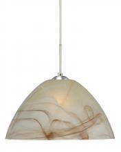  J-420183-SN - Besa Tessa Pendant For Multiport Canopy Satin Nickel Mocha 1x75W Medium Base