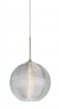  J-461600-SN - Besa Kristall 8 Pendant For Multiport Canopy Satin Nickel Clear 1x75W Medium Base