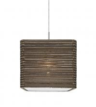  J-KIRK12-LED-SN - Besa, Kirk 12 Cord Pendant For Multiport Canopies, Satin Nickel Finish, 1x9W LED