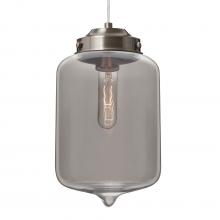  J-OLINSM-SN - Besa Olin Pendant For Multiport Canopy Satin Nickel Smoke 1x60W Medium Base T10