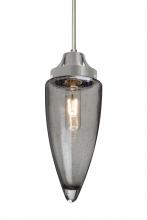  J-SULUSM-SN - Besa, Sulu Cord Pendant For Multiport Canopy, Smoke Bubble, Satin Nickel Finish, 1x60