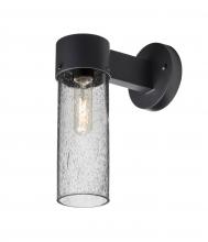  JUNI10CL-WALL-BK - Besa, Juni 10 Outdoor Sconce, Clear Bubble, Black Finish, 1x60W Medium Base