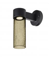  JUNI10LT-WALL-LED-BK - Besa, Juni 10 Outdoor Sconce, Latte Bubble, Black Finish, 1x4W LED