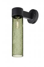  JUNI16MS-WALL-BK - Besa, Juni 16 Outdoor Sconce, Moss Bubble, Black Finish, 1x60W Medium Base