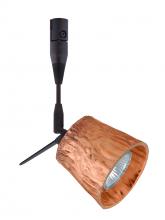  RSP-5145CF-06-BR - Besa Spotlight With 6" Stem Nico 3 Bronze Stone Copper Foil 1x50W Halogen Mr16