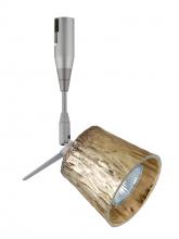  RSP-5145GF-06-SN - Besa Spotlight With 6" Stem Nico 3 Satin Nickel Stone Gold Foil 1x50W Halogen Mr16