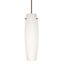 Besa Lighting RXP-412107-LED-BR - Besa Tu Tu Pendant, Opal Matte, Bronze, 1x5W LED