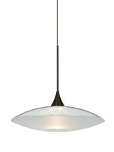  RXP-6294CL-BR - Besa Pendant Spazio Bronze Clear/Frost 1x50W Halogen