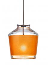  RXP-PIC6GD-BR - Besa Pendant Pica 6 Bronze Gold Sand 1x50W Halogen