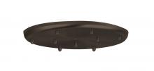  T39X-BR - Besa 9-Light Round 120V Multiport Canopy, Bronze