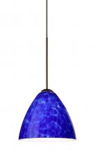  X-177986-BR - Besa Pendant For Multport Canopy Mia Bronze Blue Cloud 1x50W Halogen