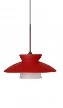  X-271831-LED-BR - Besa Pendant For Multiport Canopy Trilo 7 Bronze Red Matte 1x5W LED