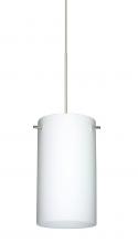  X-440407-SN - Besa Stilo 7 Pendant for Multiport Canopy Satin Nickel Opal Matte 1x50W Halogen