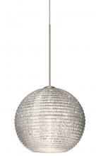  X-4615GL-SN - Besa Pendant For Multiport Canopy Kristall 6 Satin Nickel Glitter 1x35W Halogen