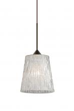  X-5125GL-BR - Besa Pendant For Multiport Canopy Nico 4 Bronze Stone Glitter 1x35W Halogen