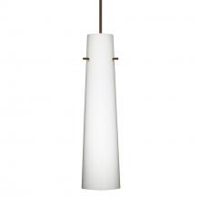  X-567407-BR-277 - Besa Camino Pendant for Multiport Canopy Bronze Opal Matte 1x50W Halogen, 277V