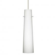  X-567407-LED-SN-L - Besa Camino Pendant for Multiport Canopy Satin Nickel Opal Matte 1x50W Halogen, 15Ft. Cord