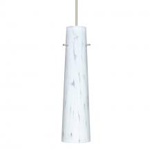  X-567419-LED-SN-L - Besa Camino Pendant for Multiport Canopy Satin Nickel Carrera 1x50W Halogen, 15Ft. Cord