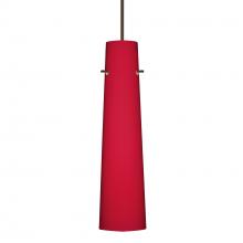  X-5674RM-BR-277 - Besa Camino Pendant for Multiport Canopy Bronze Ruby Matte 1x50W Halogen, 277V