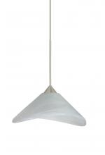  XP-191352-SN - Besa Pendant Hoppi Satin Nickel Marble 1x50W Halogen