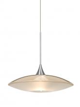  XP-6294GD-SN - Besa Pendant Spazio Satin Nickel Gold/Frost 1x50W Halogen