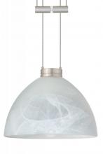  1XA-467952-SN - Besa Pendant Brella Satin Nickel Marble 1x50W GY6.35