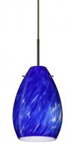  1BC-171386-HAL-BR - Besa Pera 6 Pendant Bronze Blue Cloud 1x40W Halogen