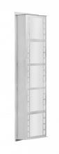  NAPOLI26-WA-LED-BA - Besa Outdoor Napoli 26 Brushed Aluminum White Acrylic 3x9W LED