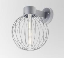  SULTANA-G-WALL-SL - Besa, Sultana Globe Wall Sconce, Silver Finish, 1x60W T8