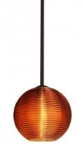  1TT-461682-BR - Besa Stem Kristall 8 Pendant Bronze Amber 1x75W Medium Base