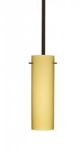  1TT-4930VM-LED-BR - Besa Stem Copa Pendant Bronze Vanilla Matte 1x9W LED