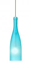  1XT-1684BF-BR - Besa Pendant Botella 10 Bronze Blue Frost 1x35W Halogen