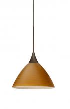  1XP-1743OK-BR - Besa Pendant Domi Bronze Oak 1x50W Halogen