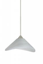  1XP-191352-SN - Besa Pendant Hoppi Satin Nickel Marble 1x50W Halogen