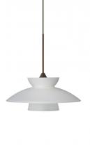  1XP-271825-BR - Besa Pendant Trilo 7 Bronze Frost 1x50W Halogen