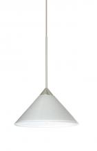  1XP-282453-SN - Besa Pendant Kona Satin Nickel White Starpoint 1x50W Halogen