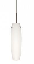  1XT-412107-BR - Besa Tu Tu Pendant, Opal Matte, Bronze, 1x50W Halogen