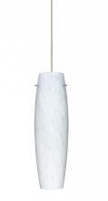  1XT-412119-LED-SN - Besa Tu Tu Pendant, Carrera, Satin Nickel, 1x5W LED