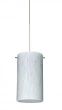  1XT-440419-LED-SN - Besa Stilo 7 Pendant Carrera Satin Nickel 1x5W LED