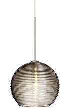  1XP-461502-SN - Besa Pendant Kristall 6 Satin Nickel Smoke 1x35W Halogen